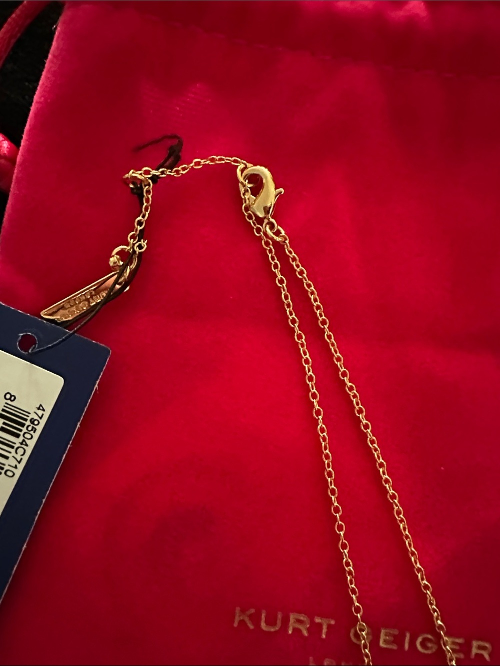 Kurt Geiger Eagle Pavé Pendant Necklace NWT - Picture 2 of 6